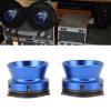 1 Pair Nab Hub Adapters with Lock, 1/4 10 Inch Reel to Reel Tape Nab Hub Adapter, Aluminum Alloy Opener Universal Loading Device for Tape Recorder (Blue) view 4