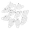 WOONEKY 10pcs Security Wall Mount Bracket Bracket for Sensors Wall Mounted Alarm Detector Mount No Drill Home Office Use view 1