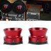 1 Pair Nab Hub Adapters with Lock, 1/4 10 Inch Reel to Reel Tape Nab Hub Adapter, Aluminum Alloy Opener Universal Loading Device for Tape Recorder (Red) view 4
