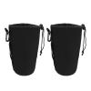 Angoily 2pcs Camera Lens Bag Flexible Lens Pouch Shockproof Insulation Fit for Dslr Cameras view 1