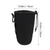 Angoily 2pcs Camera Lens Bag Flexible Lens Pouch Shockproof Insulation Fit for Dslr Cameras view 2