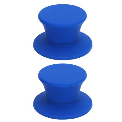 CHEOTIME 1 Pair 1/4 Inch Nab Hub Optical Shaft Adapter, Reel to Reel Tape Nab Hub Adapter with Rubber Ring for Studer Tape Recorders (Blue)