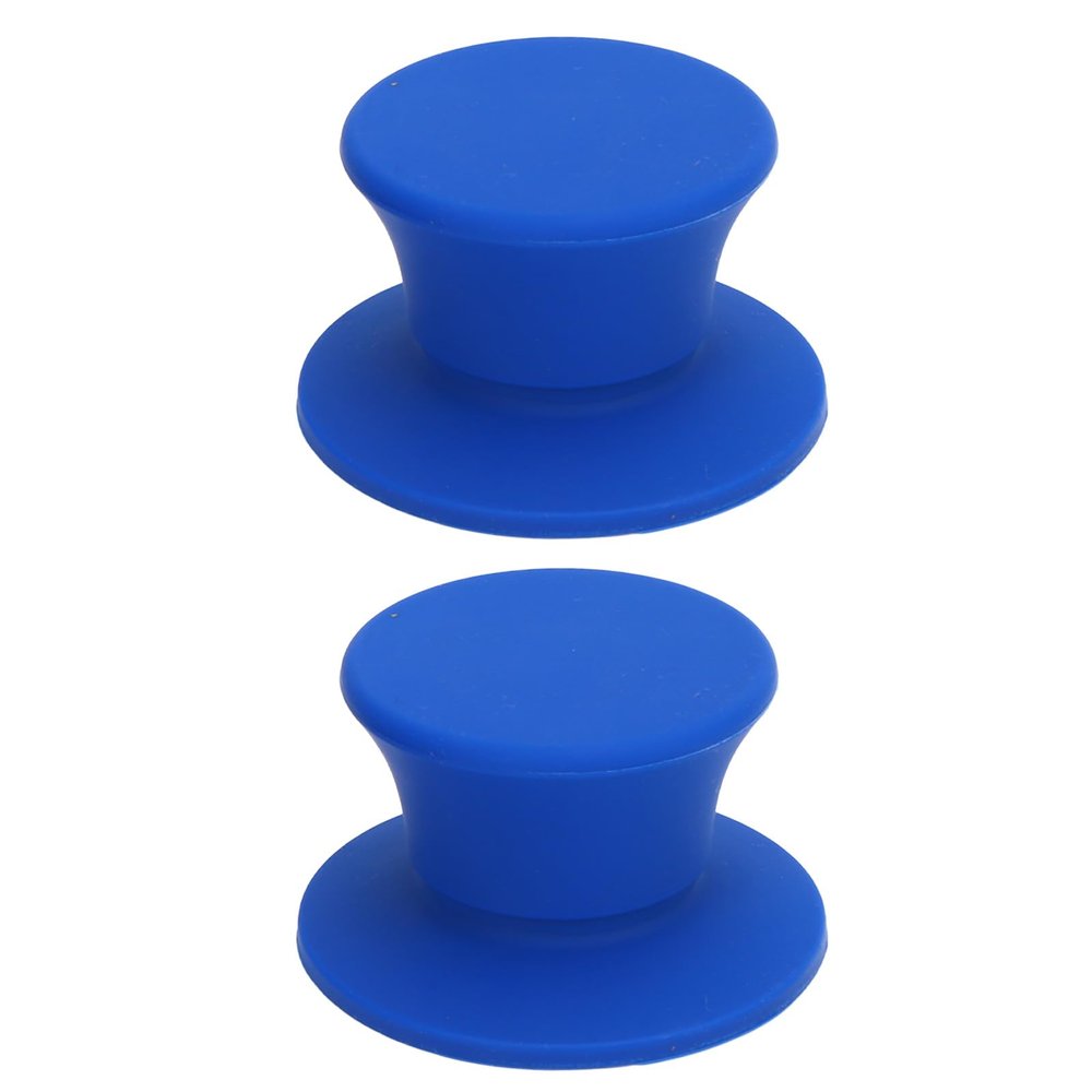 CHEOTIME 1 Pair 1/4 Inch Nab Hub Optical Shaft Adapter, Reel to Reel Tape Nab Hub Adapter with Rubber Ring for Studer Tape Recorders (Blue)