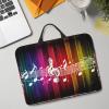 Music Note Print 14in Laptop Case With Thick Pearl Cotton Padding For Daily Travel, Business Trips, And Commuting view 3