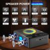 Kuephom Portable CD Player with Speakers: Rechargeable Bluetooth CD FM Radio with Remote - MP3/USB/TF playable with Stereo Sound - Sleep Timer/LCD Display/Earphone Jack - Music Lover/Nostalgia Gift view 2