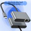 PD60W Fast Chrging USB C Ethernet Adapter 4 in 1 Converter Gigabit Networking Connection for Laptops and Tablets view 3