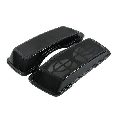 Black Dual 6"x9" Saddlebags Speakers Lids Compatible for Harley Touring CVO Road King Road Glide Electra Glide Street Glide Ultra Classic 1993-2013