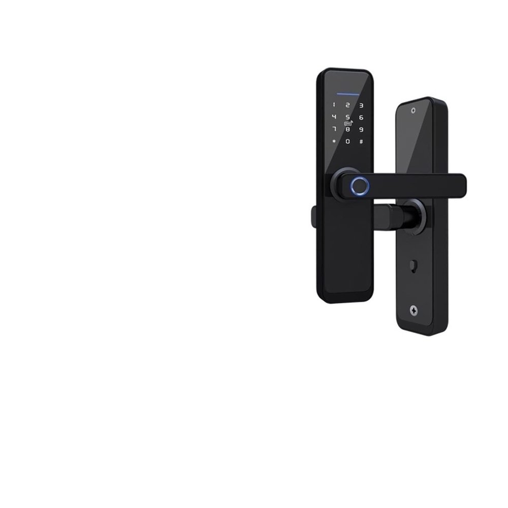 Biometric Fingerprint for Home, Hotel, Airbnb, Digital Door Handle with App Unlock, IC Card, Anti-Theft, Waterproof, Zinc Alloy Construction