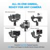 Feiyu SCORP Mini-3-Pro [Combo] AI Tracker Camera Gimbal+Storage Bag+Fill Light+275mm Extension Pole+Articulating Arm,Detachable Remote Handle,18m AI Tracking,All-in-One Stabilizer,Max 4.4lbs Payload view 3