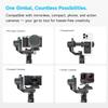 FeiyuTech SCORP MINI-3 Combo AI Tracking Camera Gimbal,All-in-One 3-Axis Stabilizer with Vertical Shooting,Bluetooth&Cable Control,Max 4.41 lbs,for Sony Canon Nikon Panasonic Fujifilm DJI GoPro iPhone view 3