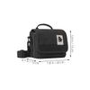 TEHAUX Camera Case Shoulder Strap Pad Outdoor Dslr Camera Bag Sling Pouch Protector for Travel Black view 2