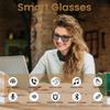 Jacuate Bluetooth Audio Smart Glasses for Women Men,Polarized Bluetooth Sunglasses with Open Ear Speaker,Voice Control, Hands-Free Calls & Built-in Microphone for iPhone Android Music/Work view 2