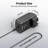 CJP-Geek AC Adapter Charger Compatible with Tiptop Audio Zeus Series uZeus microZEUS FBB Micro Zeus Eurorack Power Supply Cord Mains PSU view 3