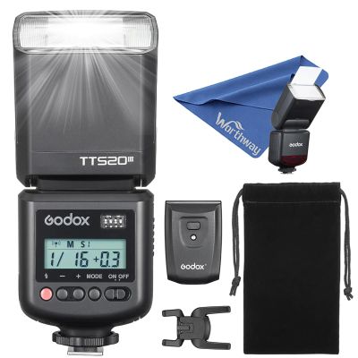 Godox TT520III Universal Hot Shoe Flash - Manual Flash with RT-16 Wireless Transmitter,Compatible for Canon Nikon Sony Pentax Olympus Fuji Panasonic Camera(GODOX TT520II Upgraded Version)