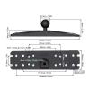Alomejor Heavy Duty Fish Finder Mount with Ball Head Bracket, Aluminum Alloy Quick Release and Easy Installation view 3