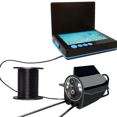 Underwater Fishing Camera, 220 Wide Angle Night Vision Fishing Camera DVR, 4.3 inch Water Proof Fish Finder with 24 LEDs, for Boat Lake Kayak Ice Fishing (20m US Plug)