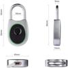 Fingerprint Padlock IP65 Anti-Theft Intelligent for Sports Gym School Out Door Fence Backpack Suitcase, Luggage Suitcase, Office, No App (Color : Pink) view 2