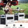 2500 Watts Pure Sine Wave Power Inverter 12V 24V 48V 60V 72V DC to 110V/120V 230V/240V AC Converter, Peak 5000W Outlets, Low Frequency Solar Power Inverter Charger(Size:12v to 110v) view 2
