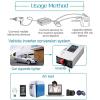 2500 Watts Pure Sine Wave Power Inverter 12V 24V 48V 60V 72V DC to 110V/120V 230V/240V AC Converter, Peak 5000W Outlets, Low Frequency Solar Power Inverter Charger(Size:12v to 110v) view 4