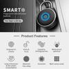 Fingerprint Padlock, Smart Padlock, High Security Padlock, USB Rechargea Anti- Theft Padlock for Locker, Gym, Door, Luggage, Suitcase, Wardrobes(Black) view 2