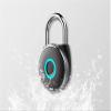 Fingerprint Padlock, Smart Padlock, High Security Padlock, USB Rechargea Anti- Theft Padlock for Locker, Gym, Door, Luggage, Suitcase, Wardrobes(Black) view 4