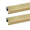 Aimery 2PCS Metal Cord Cover, Stainless Steel Decorative Cable Hider, Lamp Cord Cover, Self Adhesive Antique Wire Hider,Cable Management(Gold,0.6 * 0.4in/1.5 * 1cm) view 1