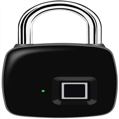 Fingerprint Padlock, Smart Padlock, High Security Padlock, USB Rechargea Anti- Theft Padlock, Suita for Locker, Gym, Door, Luggage, Suitcase, Handbags, Black