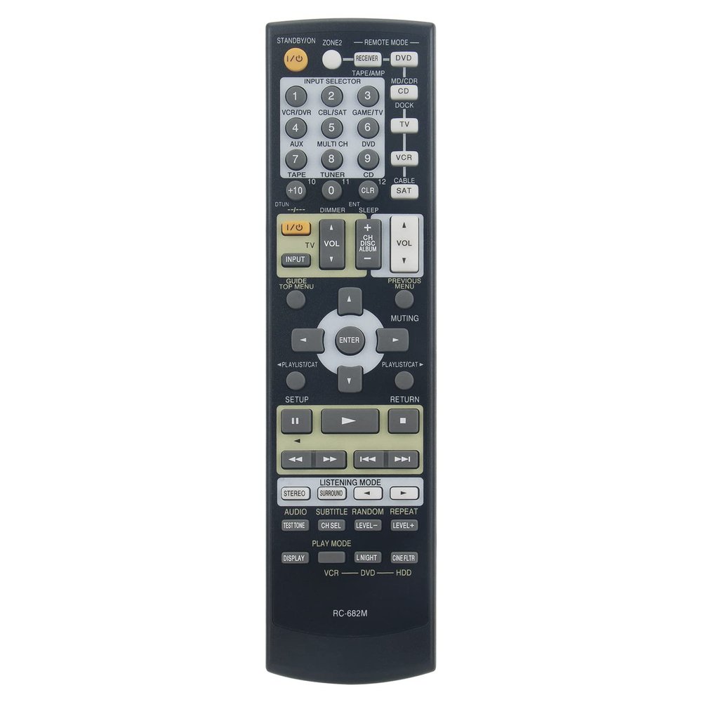 RC-682M RC682M Replacement Remote Control fit for Onkyo AV Receiver TX-SR605S TX-SA605 TX-SA8560 TXSA605 TXSA8560 HT-S3100 HTS3100 24140682 TXSR605 TXSR605S TX-SR605