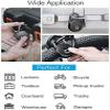 Fingerprint Padlock, Keyless Fingerprint Gym Lock for Locker, IP66 Waterproof, Smart Padlock Lock for School Bike Suitcase Luggage Outdoor(Black) view 4