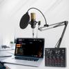 BESPORTBLE 1Set Professional Live Sound Card with Adjustable Volume Intelligent Noise Reduction Sound Effects for Streaming Recording Podcasting and Karaoke view 2