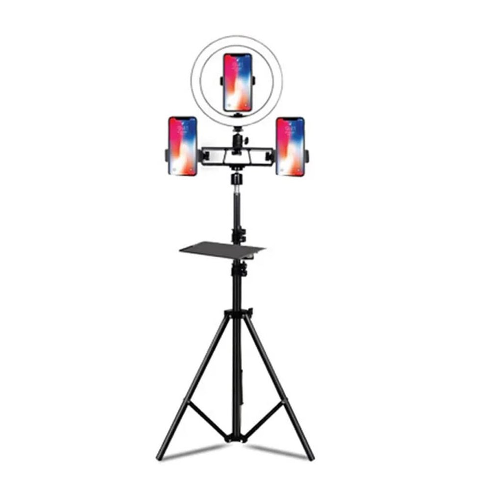 YUYUFA 10 Inch Video LED Selfie Light Lamp Photography Light with Phone Holder Tripod Stand for Makeup