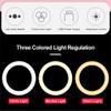 YUYUFA 10 Inch Video LED Selfie Light Lamp Photography Light with Phone Holder Tripod Stand for Makeup view 3