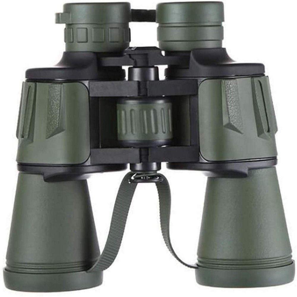 10X50 Binoculars for Adult, FMC Broadband Green Film Binoculars, Large Eyepiece Observation Comfort Telescope Non-Slip Design Outdoor Hunting Travel