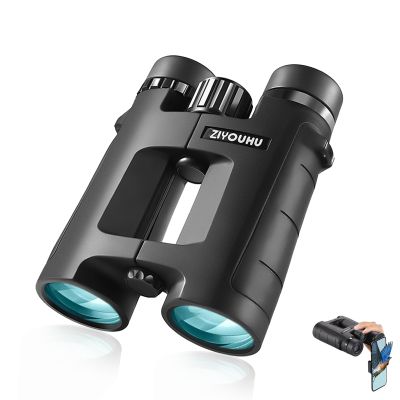 10x42 HD Binoculars for Adults, Fully Multi-Coated Binocular with Rubber Armoured, Professional Waterproof 293ft/1000yds BinocularsTelescope Outdoor Camping, Travel, Bird Watching