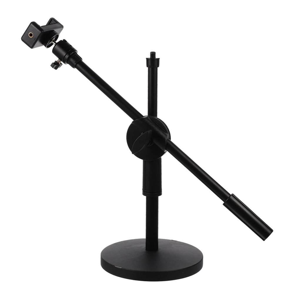 SKISUNO Desk Photography Stand Overhead Phone Holder for Live Streaming Recording and Cooking Stable Base for Convenient Angle