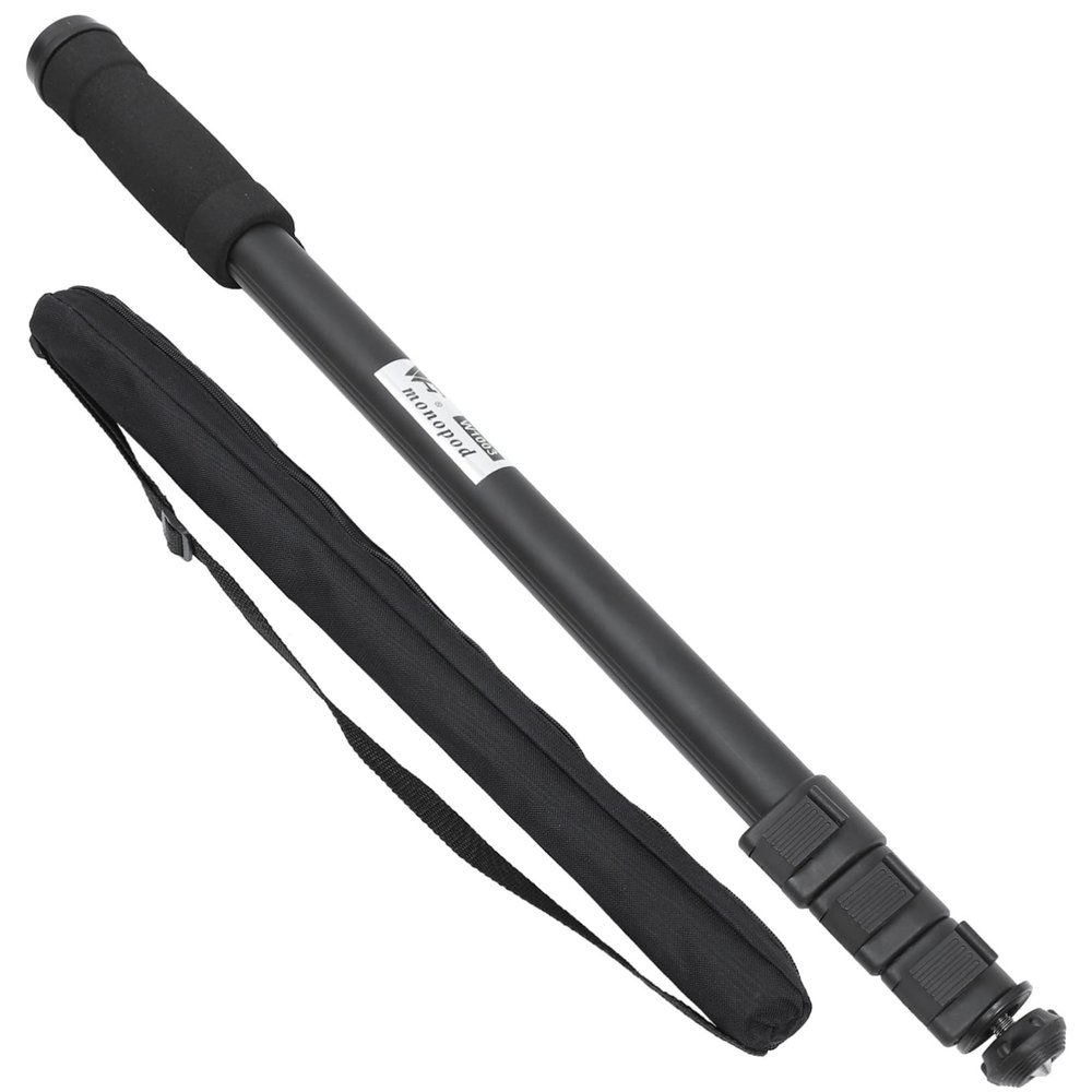 FELTECHELECTR Compact Lightweight Monopod for Cameras Telescopic Photography Stick Integrated Safety Strap for DSLR Mirrorless and Compact Cameras