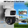 Fuers 4CH 4K Security Camera System, 2 pcs Wired PoE Dual Lens Cameras for Home Security Outdoors, 8MP 4 Channel NVR with 500G HDD for 24-7 Recording,Person Detection,Remote Access view 2