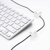 PATIKIL Cable Organizer Holder, 6 Pcs Magnetic Spring Desk Cable Management Clips Adhesive Cord Holder Keeper for Office Desktop Wall Car, White view 4