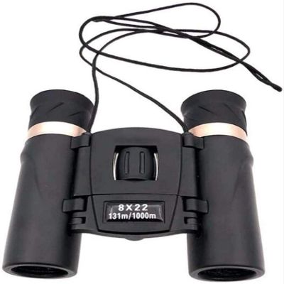 8X22 Binoculars for Adults, Portable HD Folding Compact Lightweight BAK4 FMC Lens Birdwatching Hunting Hiking