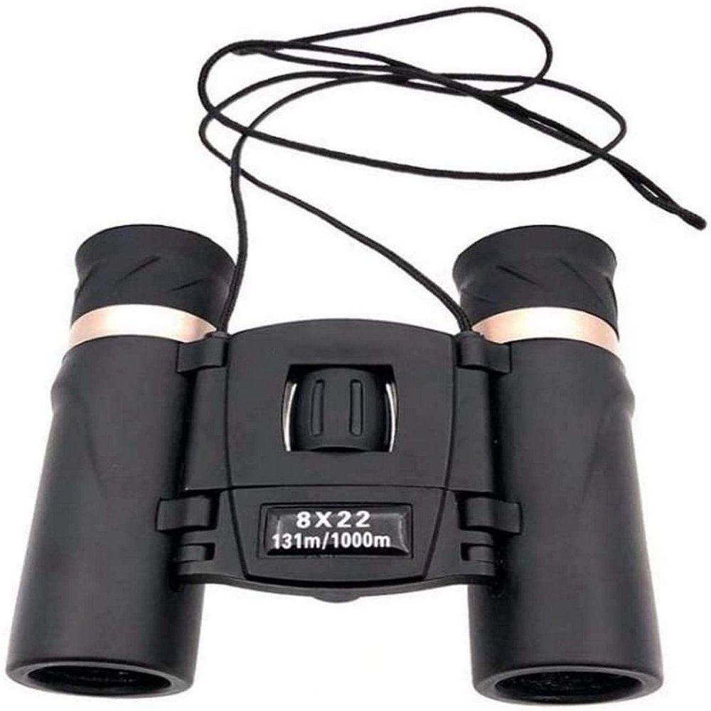 8X22 Binoculars for Adults, Portable HD Folding Compact Lightweight BAK4 FMC Lens Birdwatching Hunting Hiking