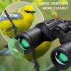 10X50 Binoculars for Adults, & HD High Powered Binocular Telescope with FMC Coating Lens and Protective Rubber Armor Optics Camping,Hunting,Bird Watching view 3