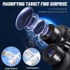 10X50 Binoculars for Adults, & HD High Powered Binocular Telescope with FMC Coating Lens and Protective Rubber Armor Optics Camping,Hunting,Bird Watching view 4