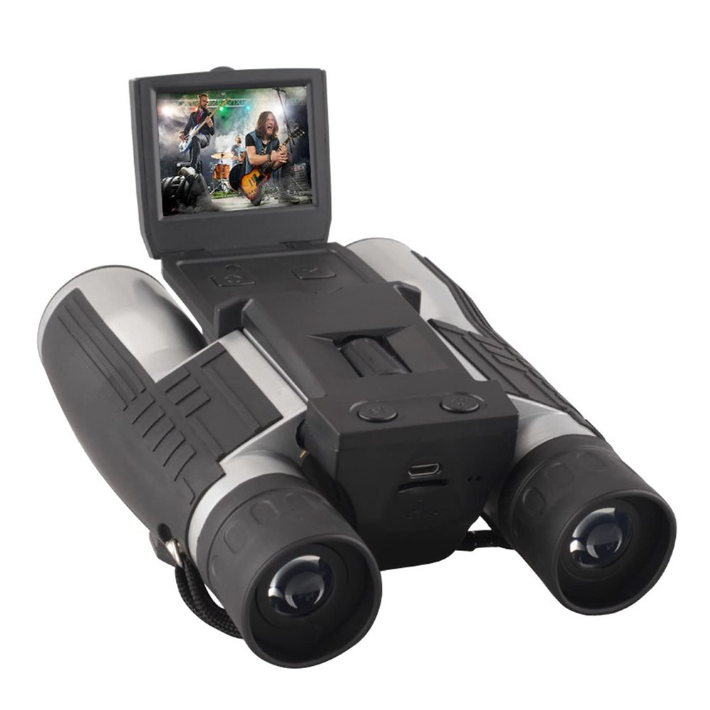 Adult Binoculars 2.0-Inch Multi-Function Foldable Screen, 1080P High-Definition Digital Video Camera with Built-in 8G Memory Card, Outdoor Products