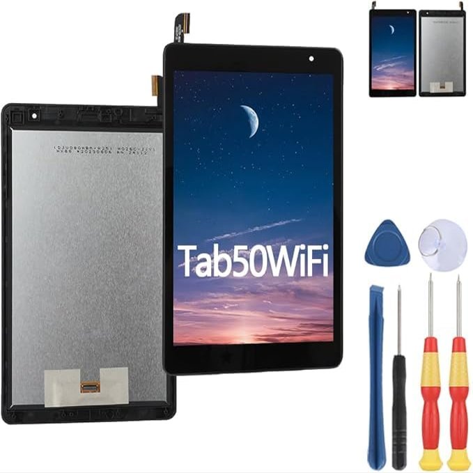 MinTroSD New Display Touch Screen for Blackview Tab 50 WiFi LCD Display Replace Parts with Tools.(with Frame)