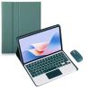 Keyboard Case for Lenovo Tab M10 5G 10.6 inch TB360ZU 2023 Tablet, Wireless Keyboard Multi Angle Bracket Protective Cover and Mouse, PU Soft Silicon Border (Green,TouchPad and Mouse) view 1
