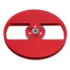 CHEOTIME 1/4 7 Inch Empty Tape Reel, 2 Holes 7inch Open Reel Sound Tape Empty Reel, Aluminum Alloy Universal for Reel to Reel Tape Player (Red) view 1