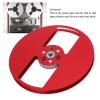 CHEOTIME 1/4 7 Inch Empty Tape Reel, 2 Holes 7inch Open Reel Sound Tape Empty Reel, Aluminum Alloy Universal for Reel to Reel Tape Player (Red) view 3