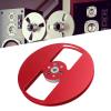 CHEOTIME 1/4 7 Inch Empty Tape Reel, 2 Holes 7inch Open Reel Sound Tape Empty Reel, Aluminum Alloy Universal for Reel to Reel Tape Player (Red) view 4