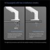 CZPBXOX F80 White Computer Monitor Stand Cantilever Screen Desktop Desktop Heightening Stand Lifting Rotation Stretch view 3