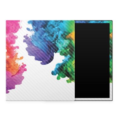 Carbon Fiber Tablet Skin Compatible with BOOX Note Air3 C (2023) - Aqua Paint - Premium 3M Vinyl Protective Wrap Decal Cover - Easy to Apply | Crafted in The USA by MightySkins